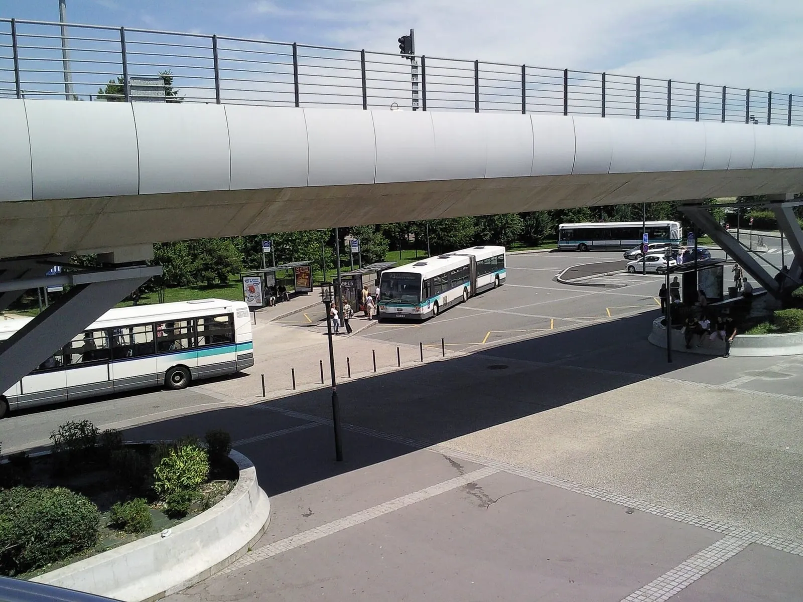 La station La Poterie du métro de Rennes, terminus de la ligne a où arrivent les bus de Vern-sur-Seiche
